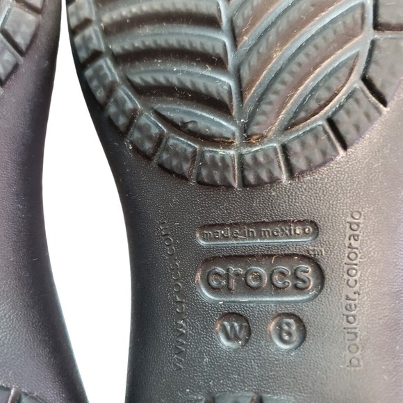 Crocs Kadee Womens Flats Size 8 Black Spots From Wear - Picture 7 of 7